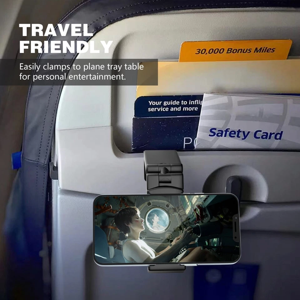 Universal Travel Phone Holder For Airplane, Luggage Handle, Desktop, Selfie. - Image 3 of 4