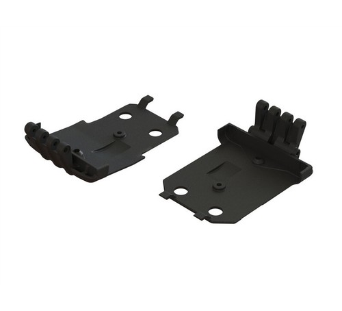 Supporto posteriore in alluminio e manubrio regolabile rosso per Arrma 1/5 Kraton Outcast 8S ARA320492 ARA320536