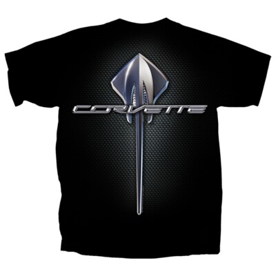 Joe Blow T's Chevy C7 Corvette Stingray Emblem Logo Men's Black T-Shirt