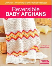 Reversible Baby Afghans  Leisure Arts 5520 NEW 