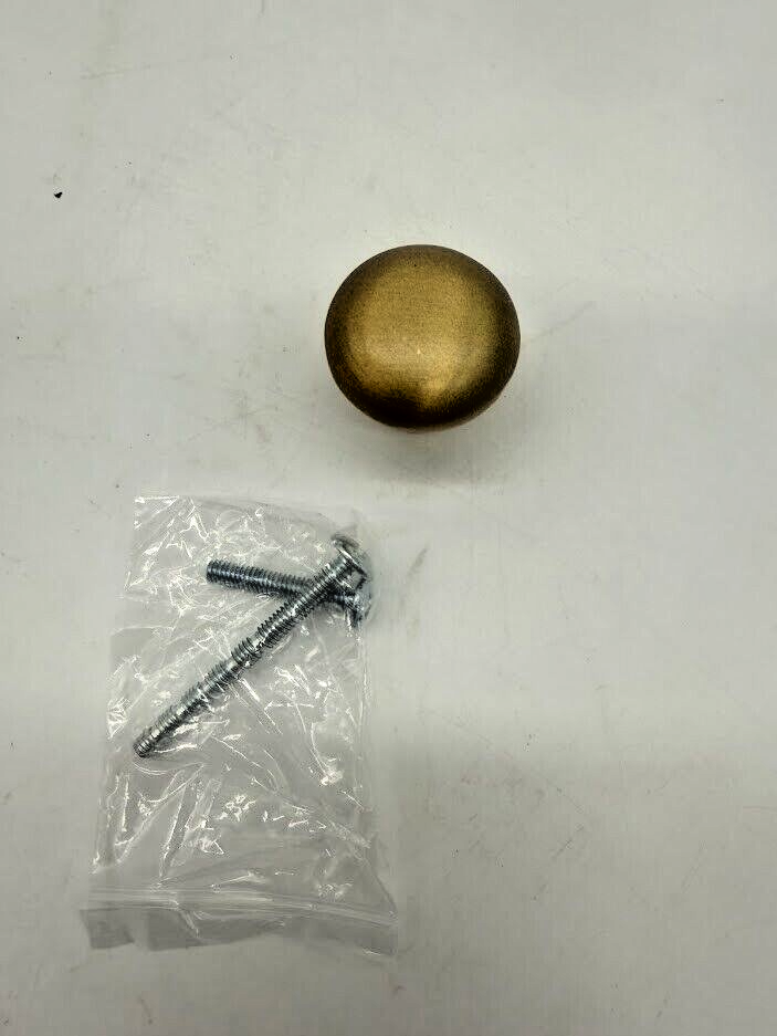 GlideRite 1-1/8 in. Dia Satin Gold Classic Round Cabinet Knobs (10-Pack)