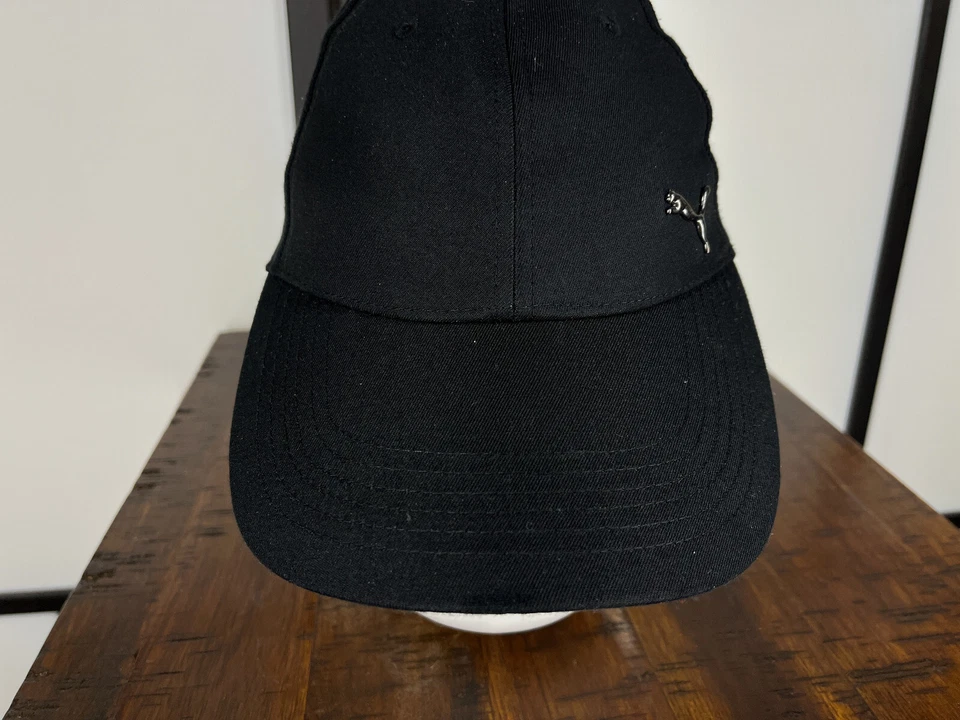 Sombrero PUMA Correa Trasera Adulto Talla Única Negro Plata Metal Logo 100% Poliéster Foto 4 de 4