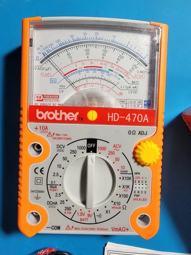 Brother HD-470A Analog Multimeter GREAT FOR ELECTRONICS, SO ACCURATE