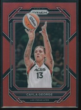 Cayla George 2023 Panini Prizm WNBA Red Prizm /199 #58