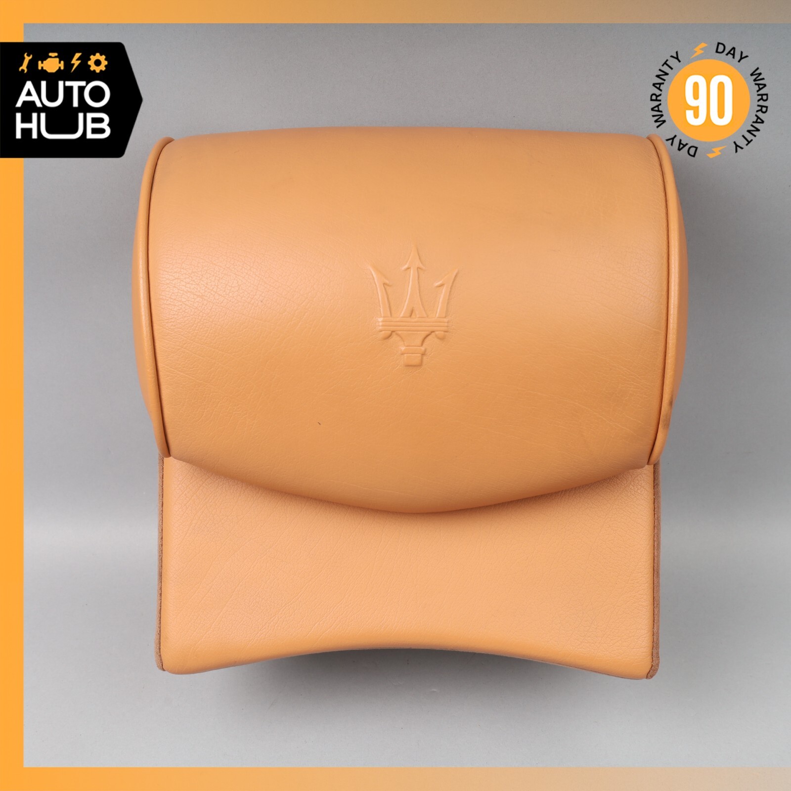 03-13 Maserati Quattroporte S M139 Rear Center Seat Headrest Cuoio OEM