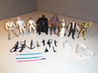 Star Wars Lot of 9 Action Figures & Weapons Lightsabers 1995 Kenner Toy 1990’s