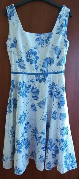 Women Laura Ashley Dress White Cotton 38