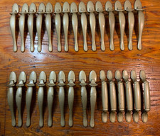 VTG 30 Pulls/Handles Drawer Cabinet Doors Painted Brassy Gold 5" Screws 3"