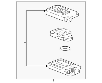 Genuine Honda OEM Entry Key Fob Assembly 72147-TXM-A01