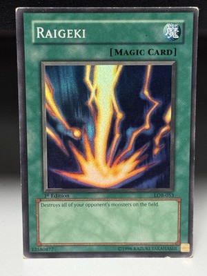 Raigeki LOB-053 The Legend of Blue Eyes White Dragon 1st Edition Super Rare #3