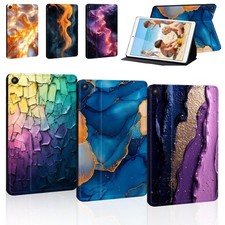 Abstract Fluid Art Leather Stand Cover Case For Honor Pad 8/X7/X8/X9/Pad 10