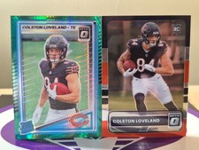 2025 DONRUSS OPTIC FOOTBALL GREEN HYPER PRIZM & RETRO COLSTON LOVELAND