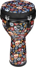 Meinl Percussion Jumbo Djembe - 10 inch, Day of the Dead with Matching Head