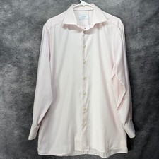 Eton Contemporary Light Pink Dress Shirt Mens 17 43 Long Sleeve Button Up Cotton