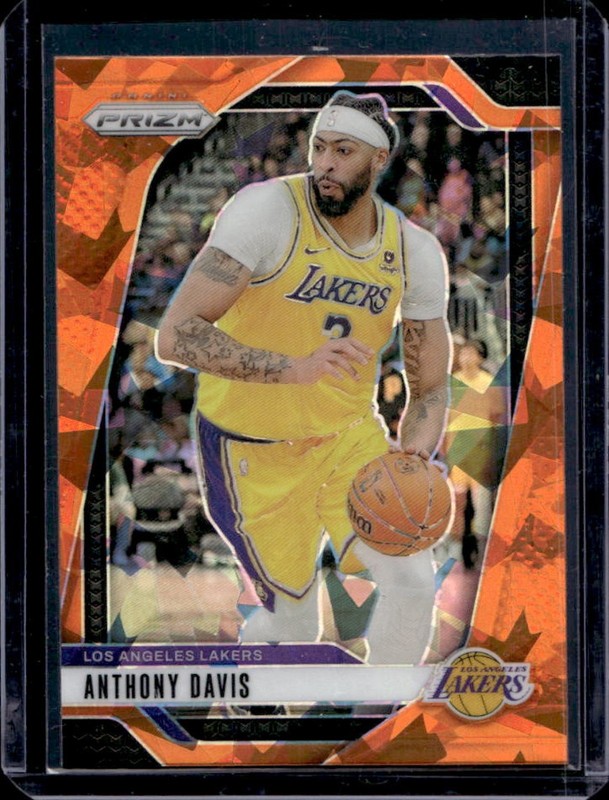 2024-25 Panini Prizm Anthony Davis Orange Ice #195 Lakers