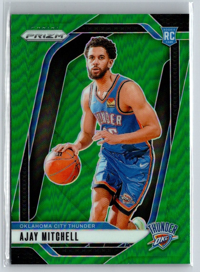 2024-25 Panini Prizm #226 Ajay Mitchell Prizms Green W12