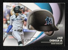 2022 Topps Series 2 Batting Helmet Commemorative Relics Jazz Chisholm Jr 0ug5