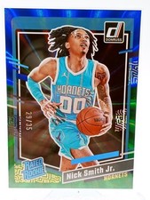 2023-24 Donruss #248 Nick Smith Jr. (RC) Holo Blue & Green /35 Hornets