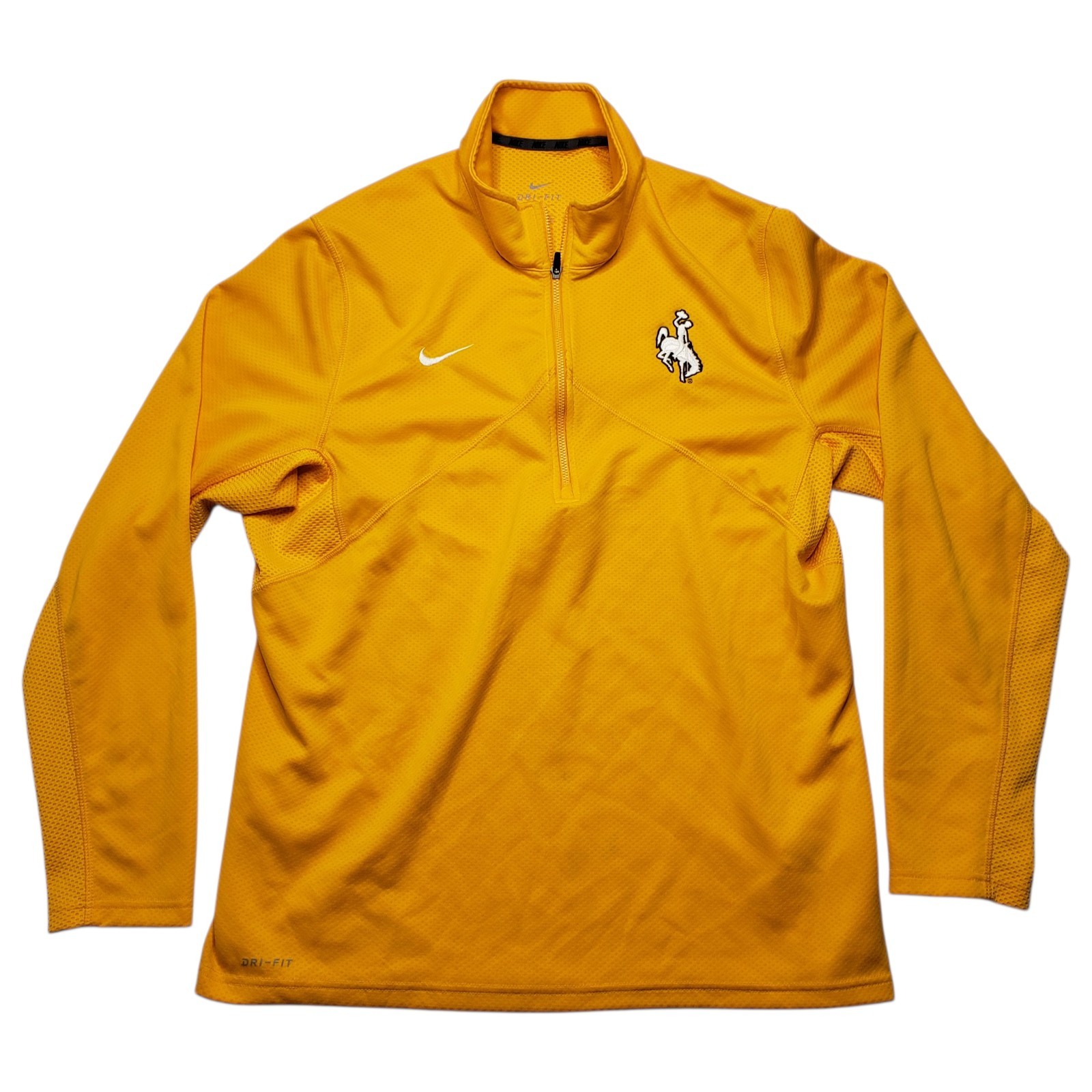 SACAI X NIKE Nike Dri Fit Wyoming Cowboy Quarter Zip NCAA Calcio Giacca Leggera Uomo Large UW