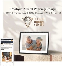 10.1 HD Digital Picture Frame with Touch Screen - Load Photos Videos Easily