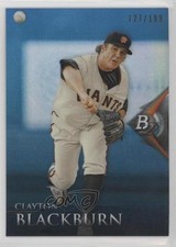 2014 Bowman Platinum Chrome Prospects Sapphire 127/199 Clayton Blackburn 0rf