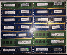 Lot of 14 - DDR3 Desktop RAM, Mixed Brands - SK hynix/Elpida/Crucial - TESTED
