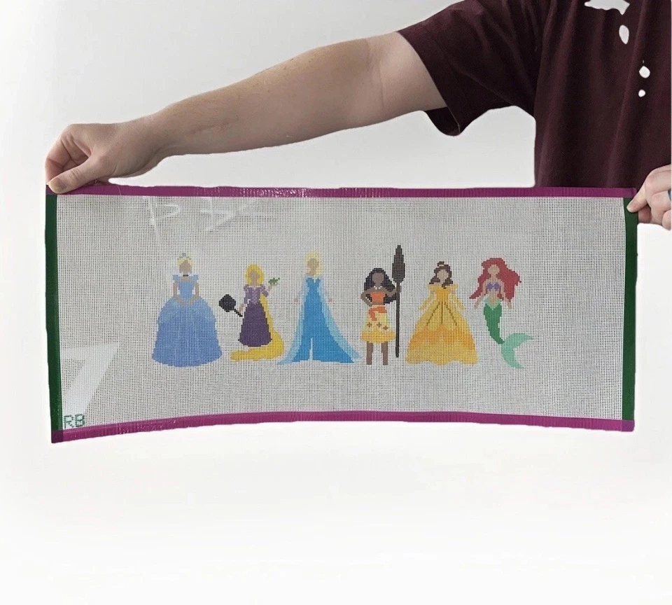 CustomizableDisney Princess Handpainted Needlepoint Canvas- Pillow - Image 3 of 3