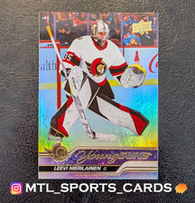 2023-24 Upper Deck #247 Leevi Merilainen Young Guns Silver Foil Rookie