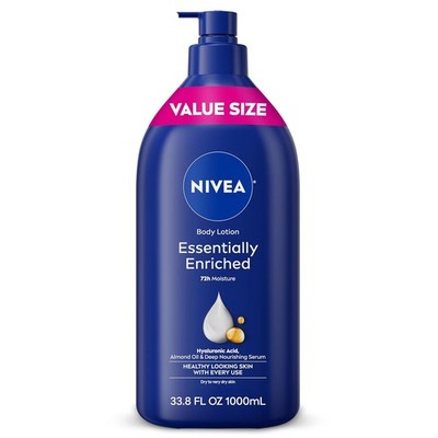 NIVEA Essentially Enriched Body Lotion for Very Dry Skin with Hyaluronic Acid &