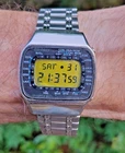 w/ Running Video: Vintage SEIKO M158 5009 Early Quartz LCD Men's 24 Hour Watch