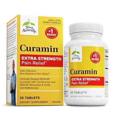 Terry Naturally Curamin Extra Strength - Curcumin and Boswellia Supplement for -