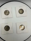 (4) Pre 1964 Washington Quarters 90% Silver Content Circulated