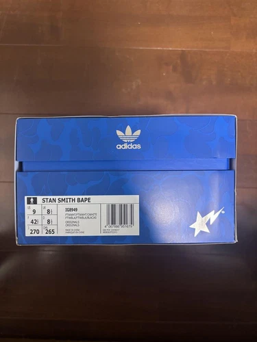 BAPE Uomo 9.0US Adidas Stan Smith Bape 270 30th Limited #EC ADA