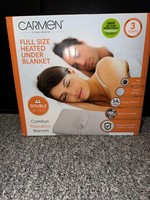 Carmen Full Size Double Heated Electric Under Blanket 135x120cm *Brand New*