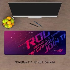 40 90cmD-rog Neon Glow Gaming Mouse Pad - Large Non-Slip Desk Mat with Neon Glow