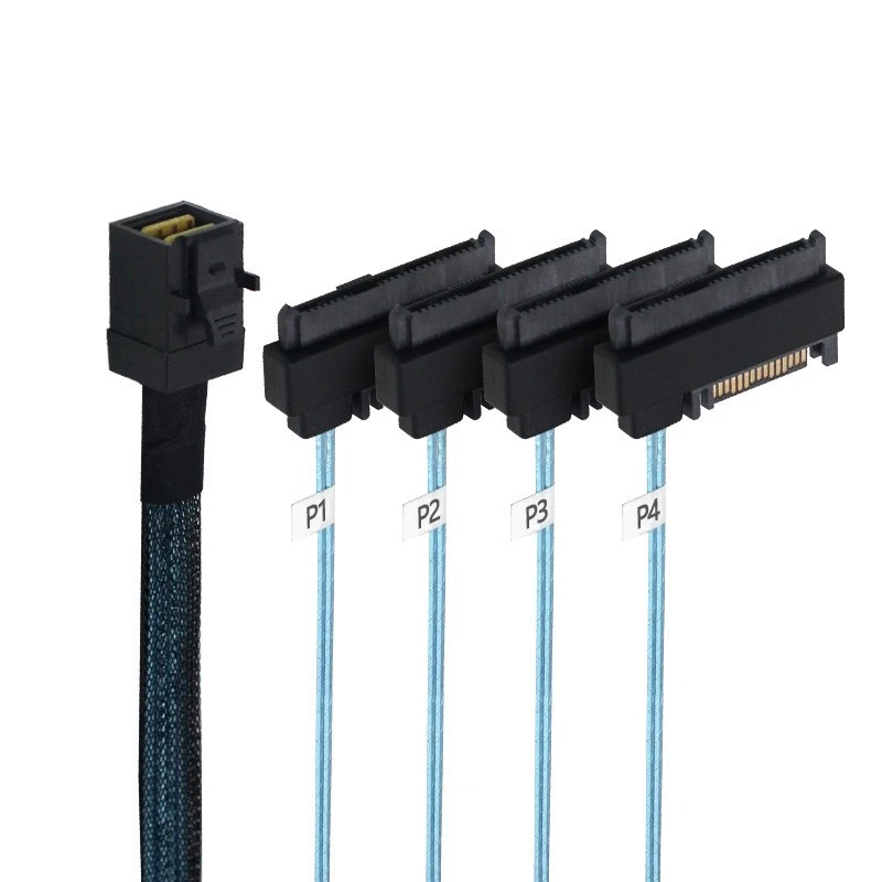 0.5M/1M Mini SAS HD SFF-8643 36P to 4SFF-8482 29+15P SAS SATA Hard Drive Cable - Image 4 of 4