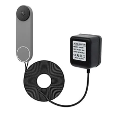 VVHOOY 24V Transformer Doorbell Power Adapter Compatible with Google Nest,Wyze,E