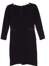 NWT Bongo peek a boo waist dress black with lace size juniors M