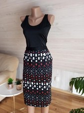 Mujer Jasper Conran Falda Algodón Negro 42/XL/