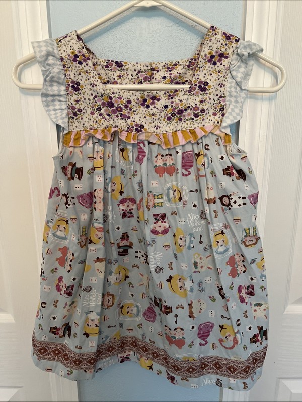 Platinum Girls Dress Size 8 🐇 “Alice In Wonderland” 🐰 Theme (Very Rare )