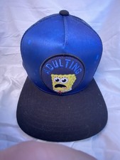 SpongeBob SquarePants Adulting Cap Black Bill Navy Top