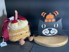 New JellyCat Authentic Kids  Amuseables Birthday Cake Plush Shoulder Bag
