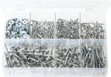 Assortment of POP AVDEL 'Avex' Multi-Grip Rivets with Washers - 440 Pcs - AB48N