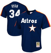 MITCHELL &  NESS 1988 Houston Astros #34 Ryan NAVY BATTING PRACTICE MESH JERSEY 