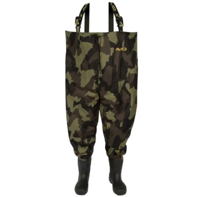 Avid Distortion Chest Waders Camo All Sizes Carp Fishing Clothing  CLEARANCE UK - Main Image