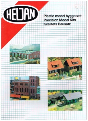 Heljan Bausätze 70er 43 Seiten Stellwerk Bahnhof Feuerwehr Eisenbahn Plattenspieler HO+N