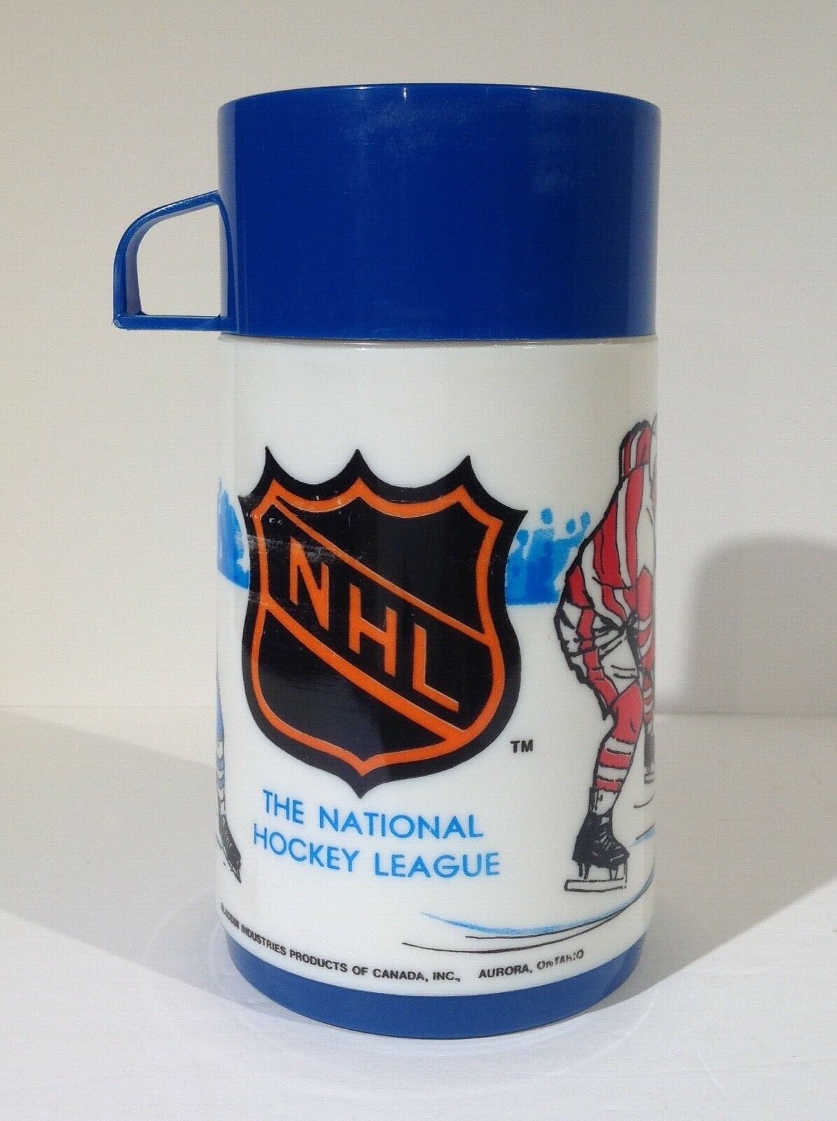 1970's MONTREAL CANADIENS NHL HOCKEY PLASTIC LUNCH BOX & THERMOS FROM