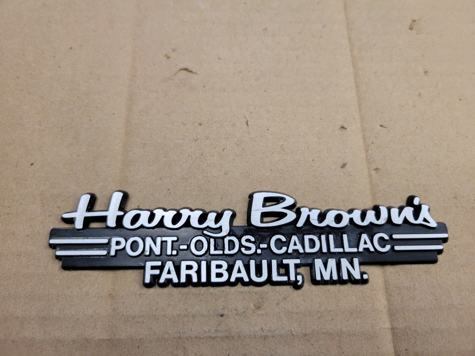 Harry Brown's Pontiac Faribault MN Car Dealership Dealer Emblem Badge