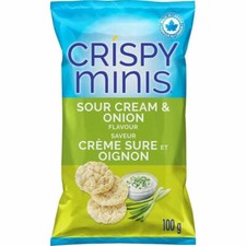 8 Bags Quaker Crispy Minis Sour Cream & Onion...