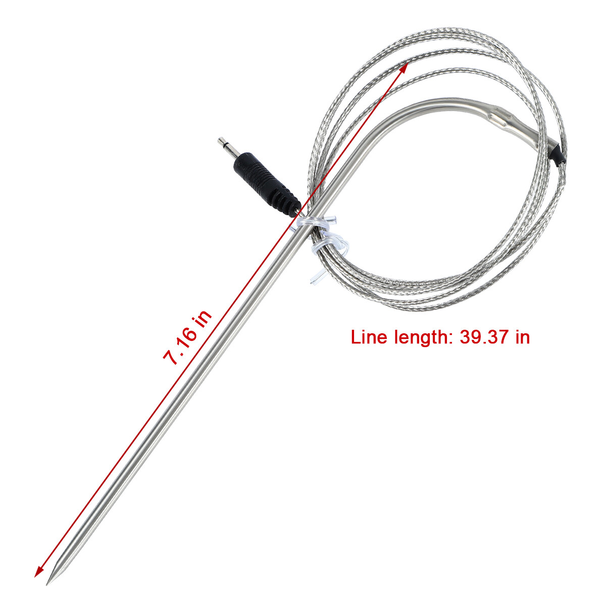 Traeger Probe Pit Boss Meat Temperature Sensor Probe Curved, 50152